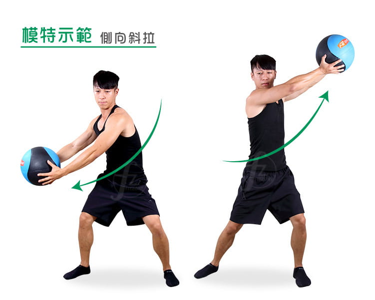 【ABSport】橡膠重力球（8KG－黑款）／健身球／重量球／藥球／實心球／平衡訓練球 6