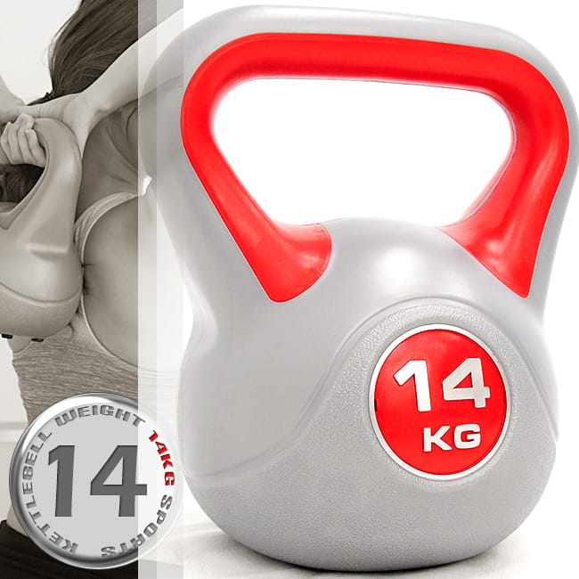 KettleBell運動14公斤壺鈴(30.8磅)(14KG壺鈴.拉環啞鈴搖擺鈴.舉重量訓練) 0