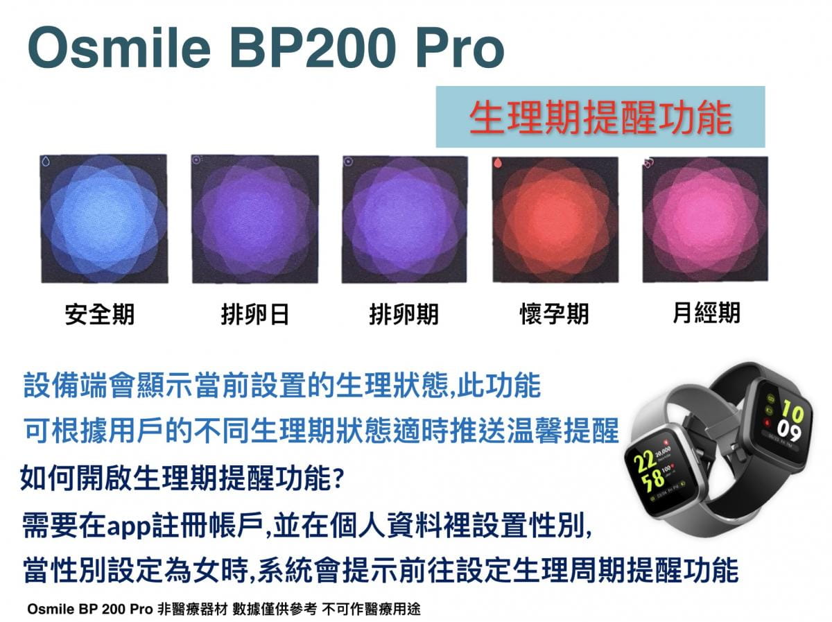 【Osmile】 BP200 Pro   銀髮心率/氧氣健康管理錶 7