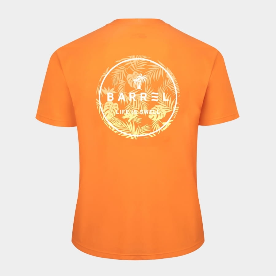 【BARREL】日落椰樹男款短袖上衣 #ORANGE 7