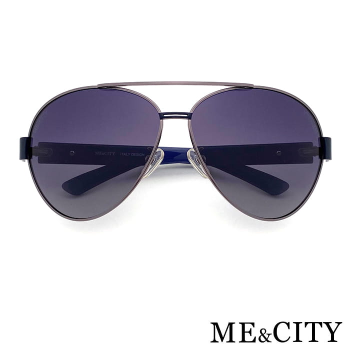 【ME&CITY】 時尚飛行員金屬偏光太陽眼鏡 抗UV(ME 1106 C08) 5