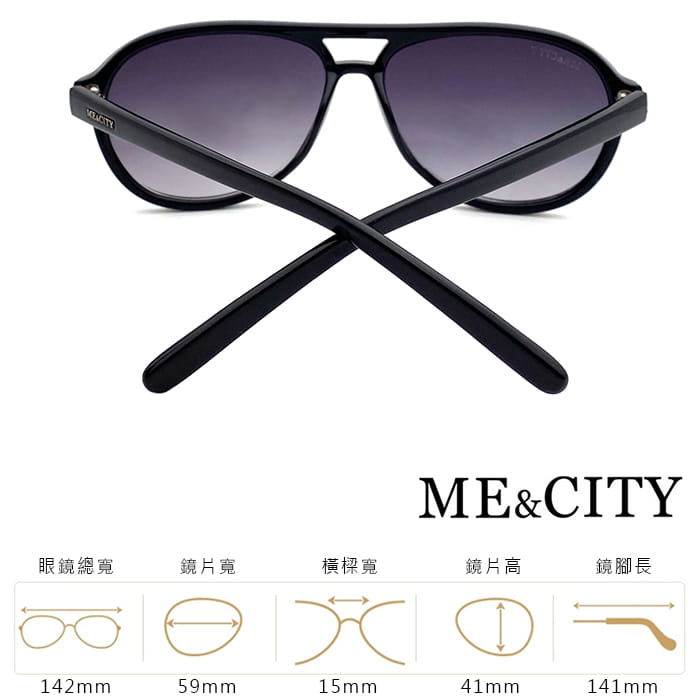 【ME&CITY】 時尚飛行員太陽眼鏡 抗UV (ME 110003 L000) 11