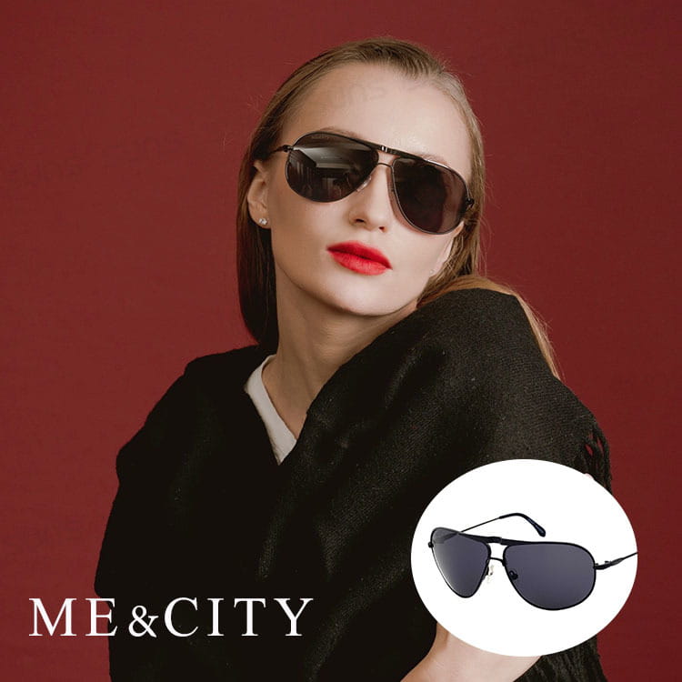 【ME&CITY】 時尚飛行員太陽眼鏡 抗UV (ME 21202 L01) 0