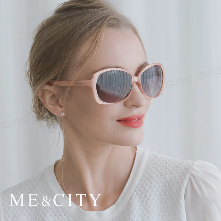【ME&CITY】 甜美心型鎖鍊太陽眼鏡 抗UV (ME 1224 J01) 3
