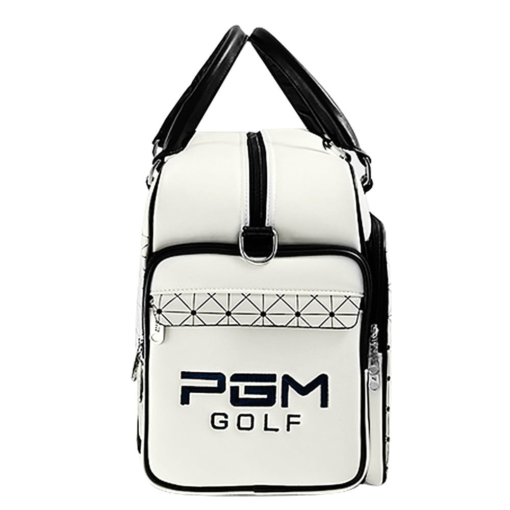 【CAIYI 凱溢】PGM 高爾夫衣物包 時尚衣服包 防水PU球包 大容量獨立鞋袋 4