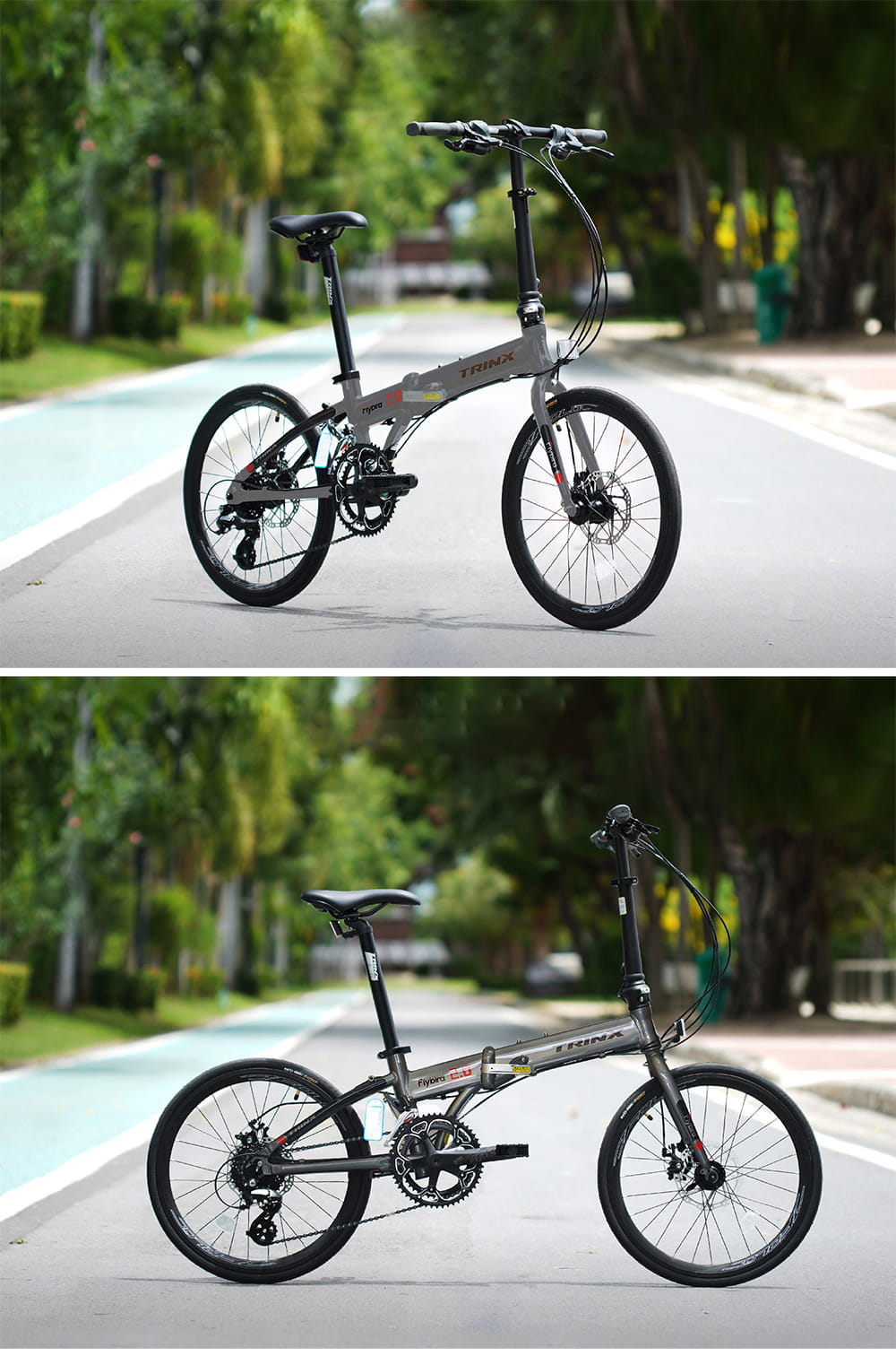 BIKEDNA FLYBIRD2.0 20寸16速52T大齒盤451輪組碟剎煞變合一鋁合金摺疊車 16