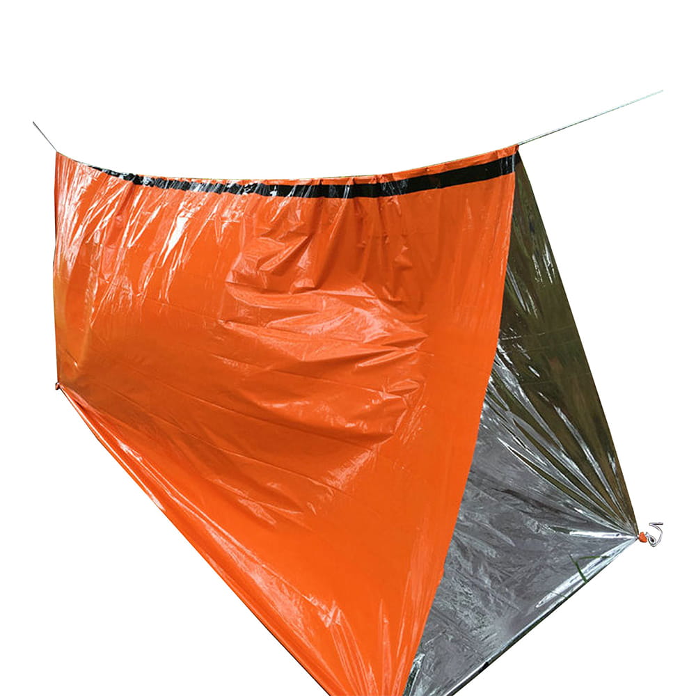 【Outkeeper】戶外露營應急防髒污保溫睡袋罩(橘色) 2