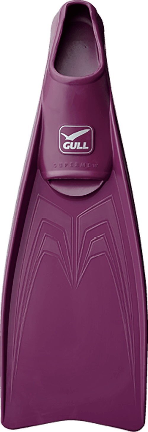 【Gull】 Made in Japan 全新套腳式蛙鞋 super mew 酒紅紫 0