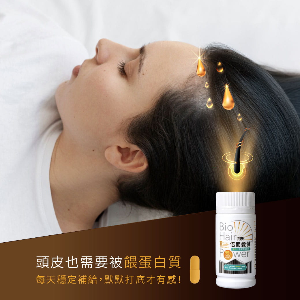 倍而髮健PLUS 多合一 乳鐵豐盈配方 (60粒) (育髮用) 乳鐵蛋白機能保健品 1