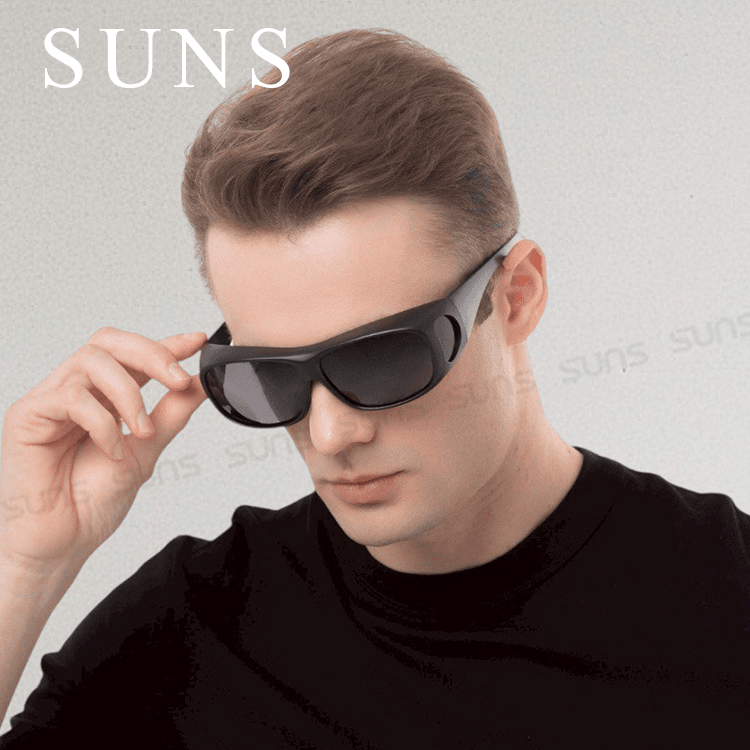 【suns】MIT偏光太陽眼鏡 砂黑框 抗UV400 (可套鏡) 3