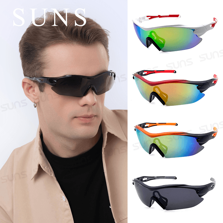 【suns】戶外偏光墨鏡 流線型REVO電鍍/防眩光/防滑/抗UV紫外線 S203 0