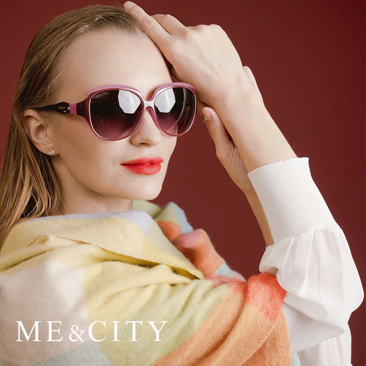 【ME&CITY】 甜美秘戀雙色太陽眼鏡 抗UV (ME 1213 E02) 5