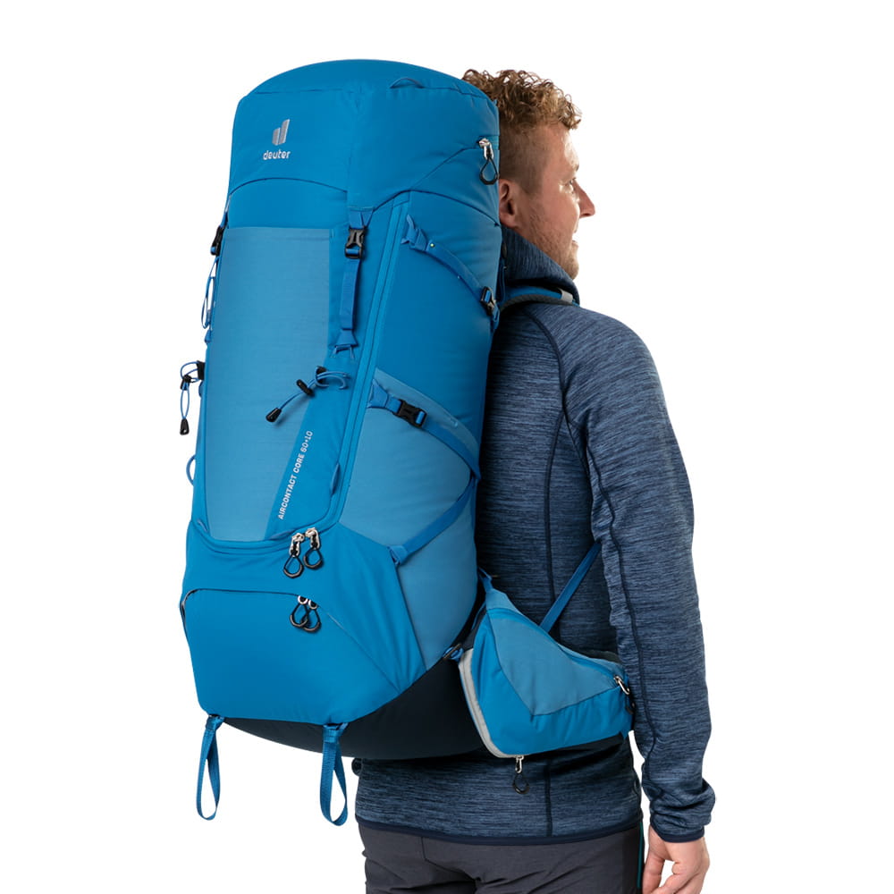 deuter 德國AIRCONTACT CORE拔熱式透氣背包60+10L(3350522藍 4