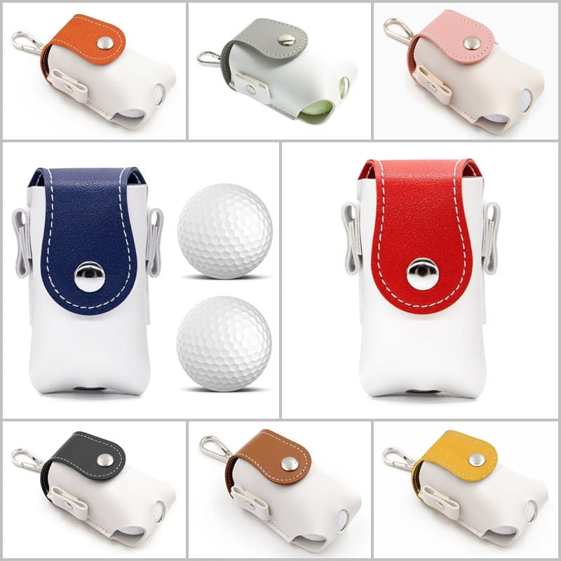 高爾夫雙色磁扣小球包+扣環 可插TEE 可吊掛可穿皮帶 球隊贈品 獎品【GF05008】 7