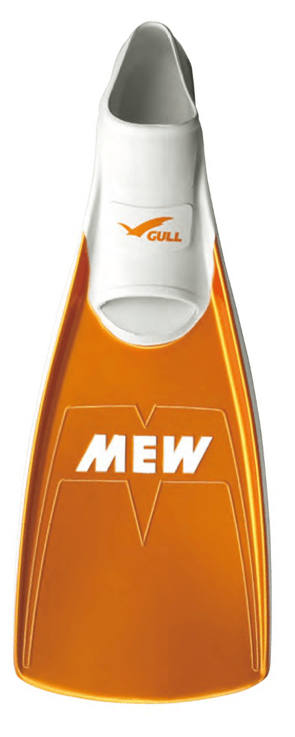 Made in Japan GULL MEW Fin 套腳式蛙鞋 表面鍍膜 橘S 0