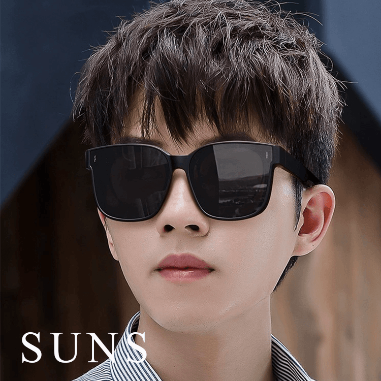 【suns】時尚韓版ins大框偏光太陽眼鏡 霧黑框 抗UV400 (可套鏡) 6
