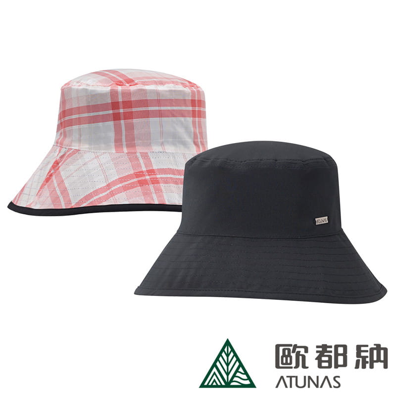 (登山屋)ATUNAS歐都納女款防曬雙面漁夫帽(A1AHCC03W黑/防曬/遮陽帽/漁夫帽) 0