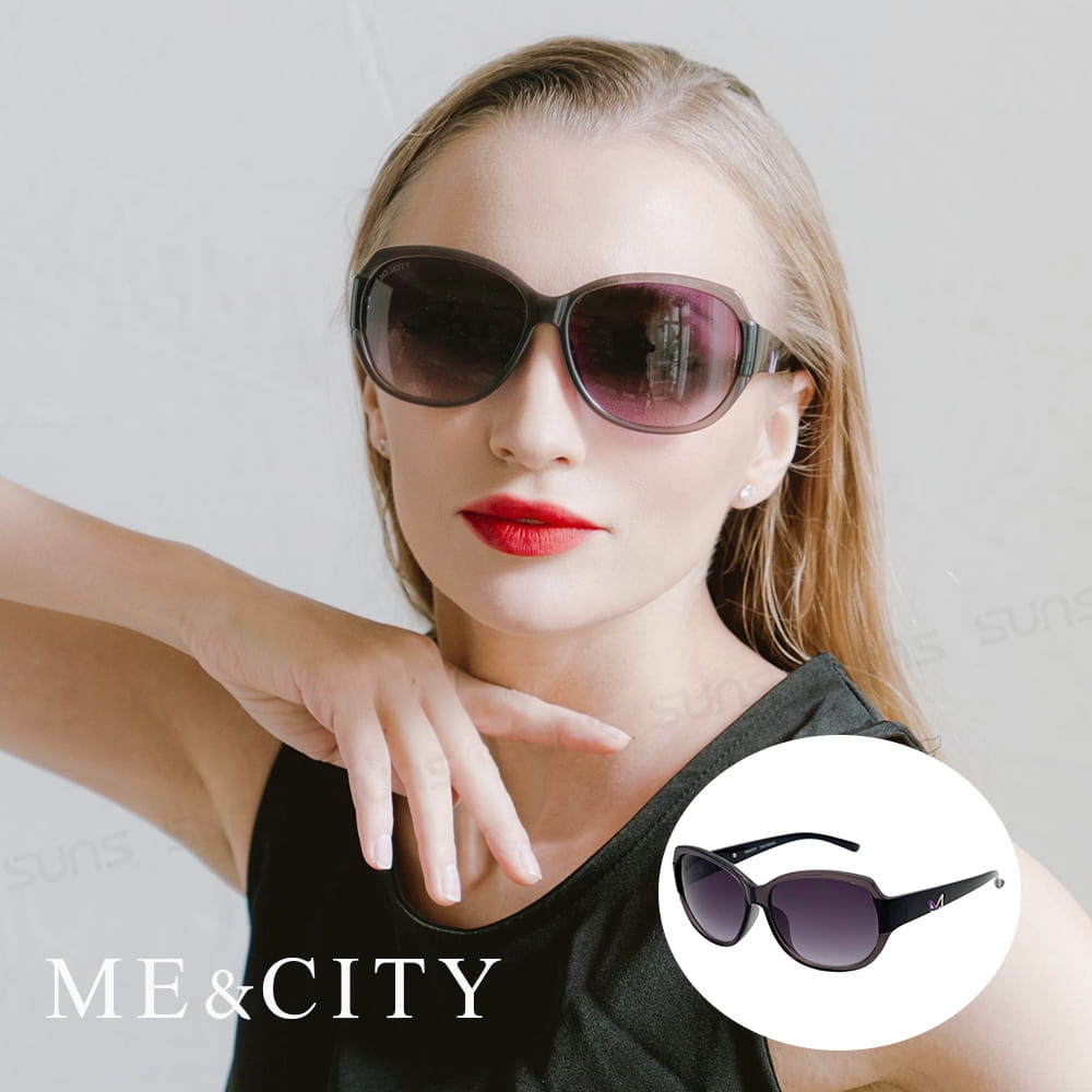 【ME&CITY】 歐美風格太陽眼鏡 抗UV (ME 1205 C01) 0