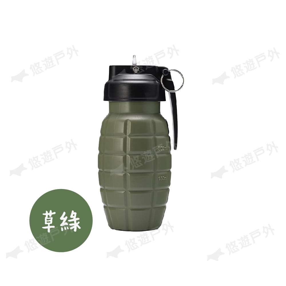 軍風手榴彈 造型運動水壺 Grenade Water Bottle 450ml (悠遊戶外) 6