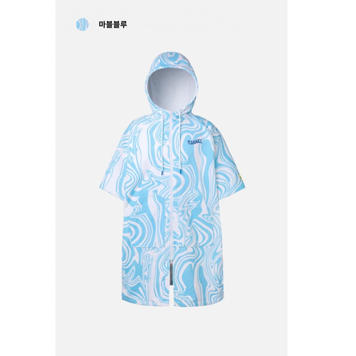 【BARREL】海洋系列毛巾衣 #MARBLE BLUE 6