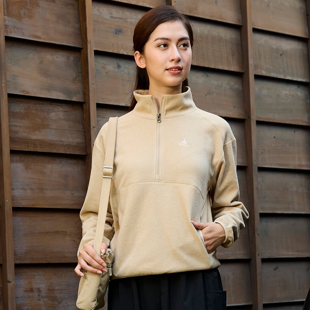 女款SOLAR-FLEECE保暖拉鍊衫/刷毛保暖衫(A1PS2559W/刷毛保暖/都會休閒) 1