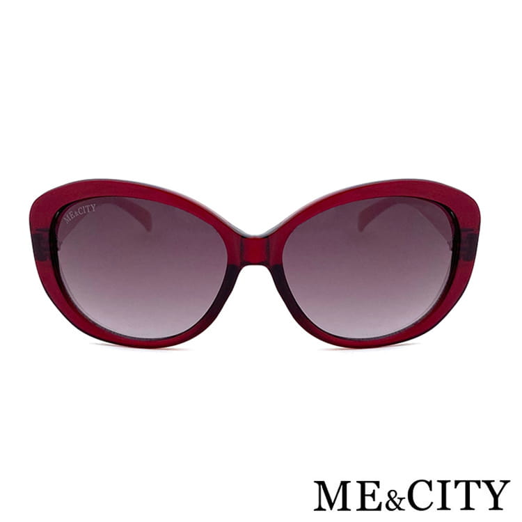 【ME&CITY】 時尚甜美酒紅簡約太陽眼鏡 抗UV (ME 1202 E06) 4