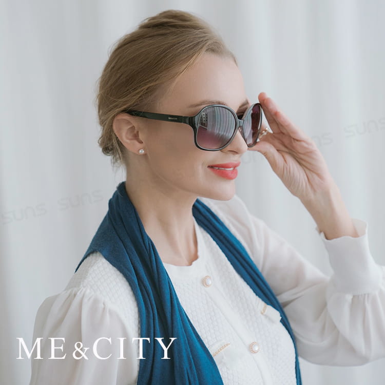 【ME&CITY】 甜美心型鎖鍊太陽眼鏡 抗UV (ME 1223 L01) 3