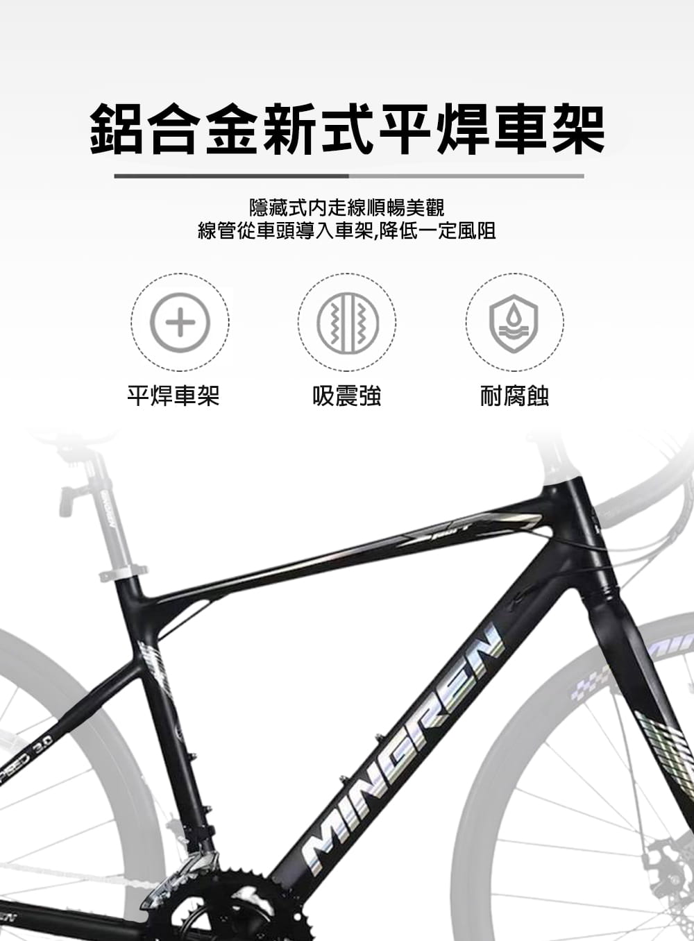 BIKEONE MG6 PLUS 鋁合金彎把碟煞16速甩把公路車L-TWOO R3套件煞變合 3