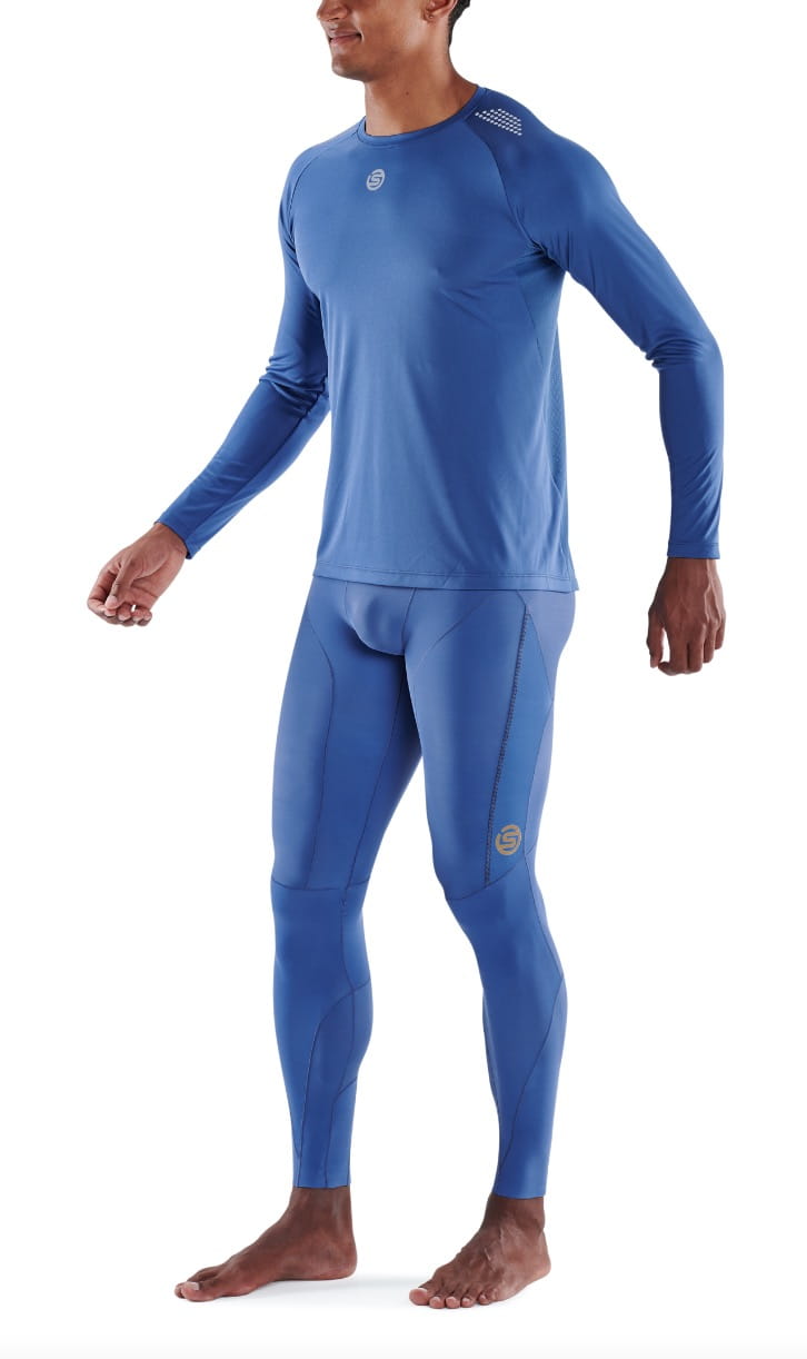 【澳洲SKINS壓縮服飾】澳洲SKINS-3訓練級長袖排汗衣(男)淺藍ST0150456(共四色) 6