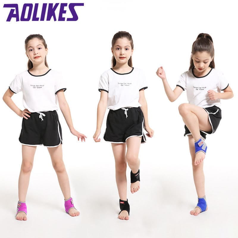 【Aolikes】AOLIKES 兒童可調式護踝 綁帶護踝 運動護踝 腳裸套 腳踝護具 護足套 8