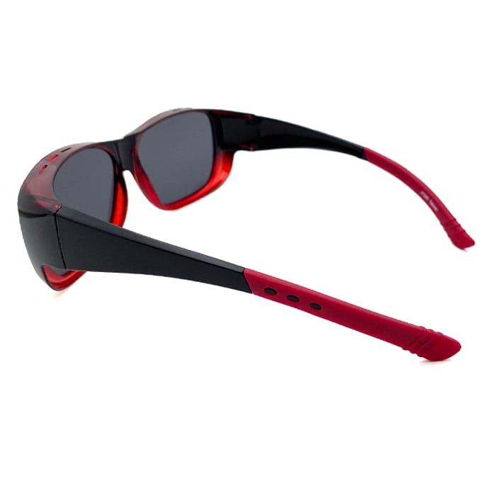 【suns】時尚漸層紅偏光太陽眼鏡 防滑鏡腳/抗UV400 (可套鏡) 6