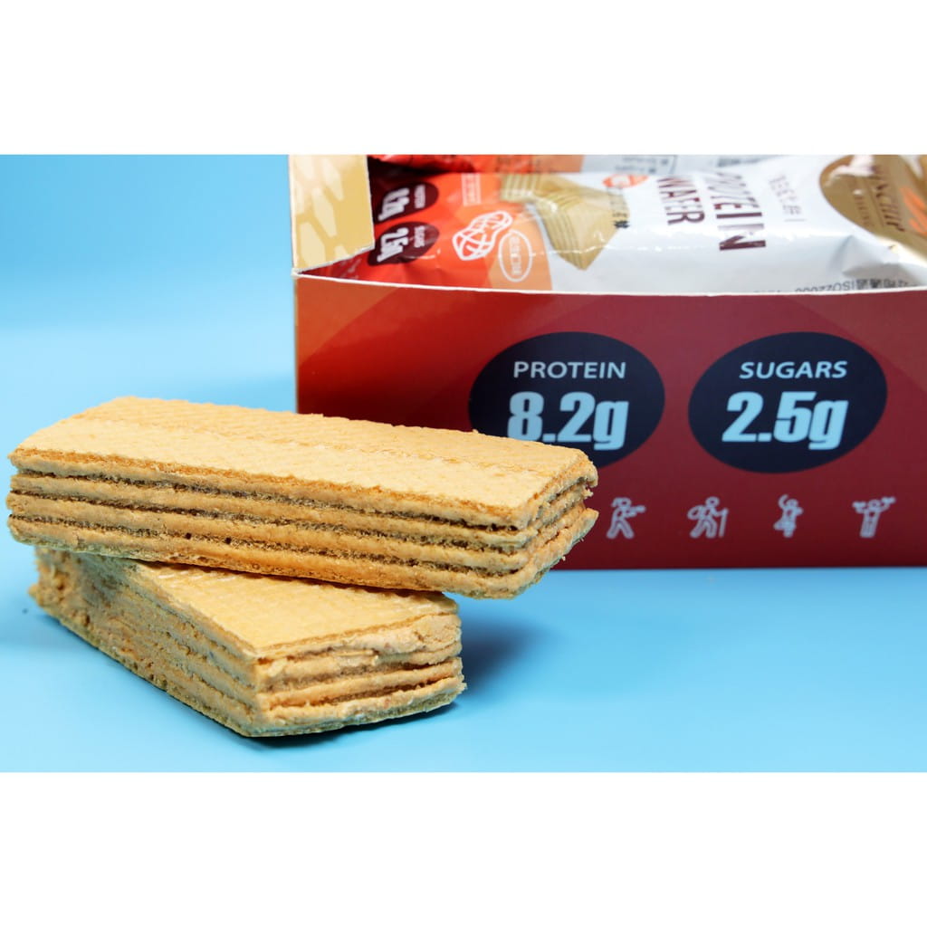 【Minchip】《盒裝》蛋白威化餅270g(花生口味) 每盒9入 1
