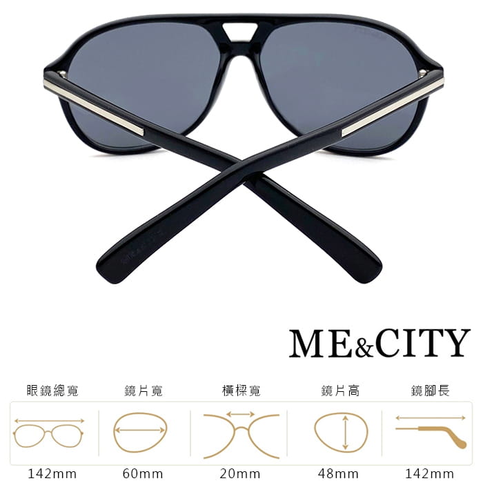 【ME&CITY】 時尚飛行員太陽眼鏡 抗UV (ME 110002 L000) 9